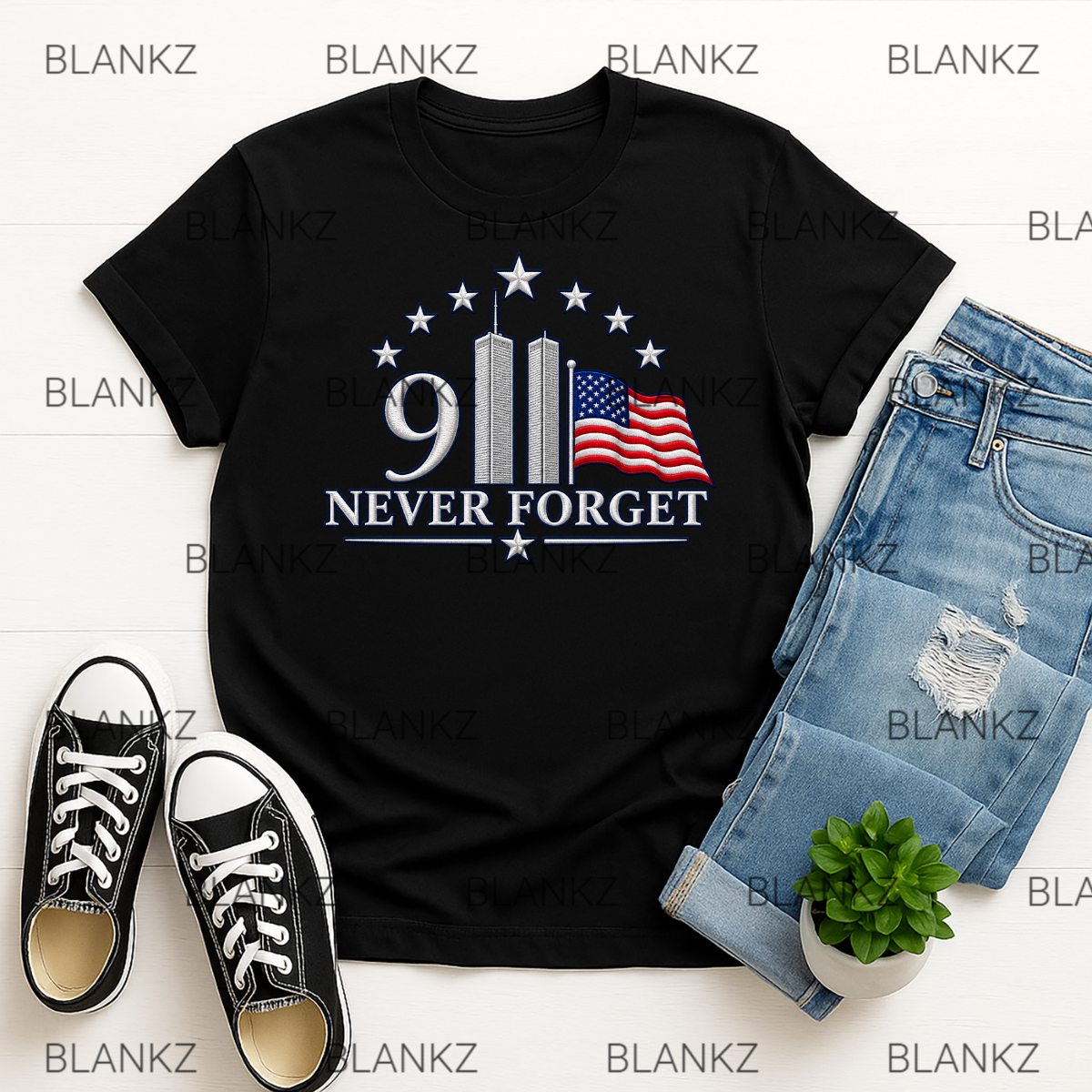 9.22 Never forget with flag