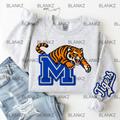 Faux Memphis Tigers DTF