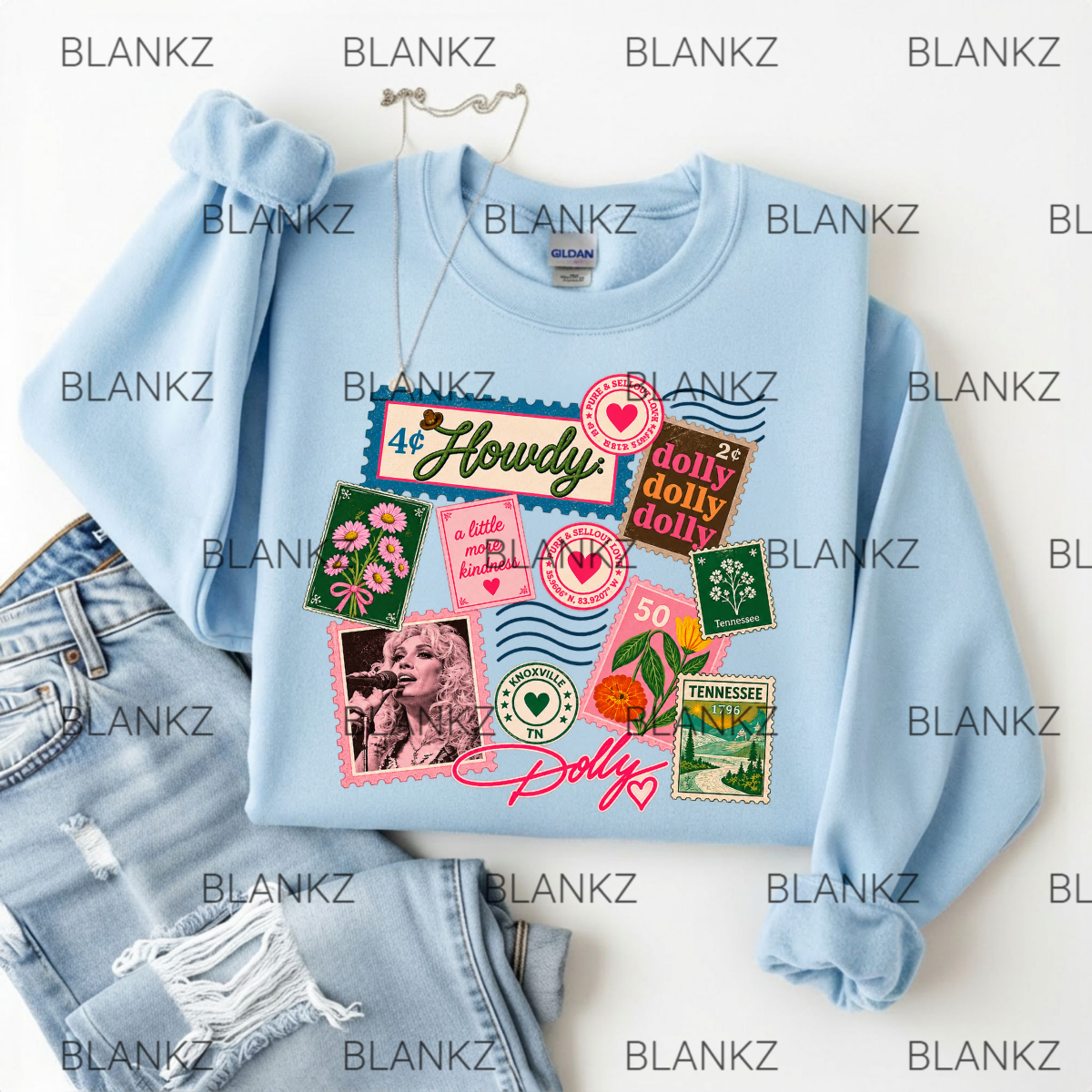 Dolly Postcard Stamps T-Shirt