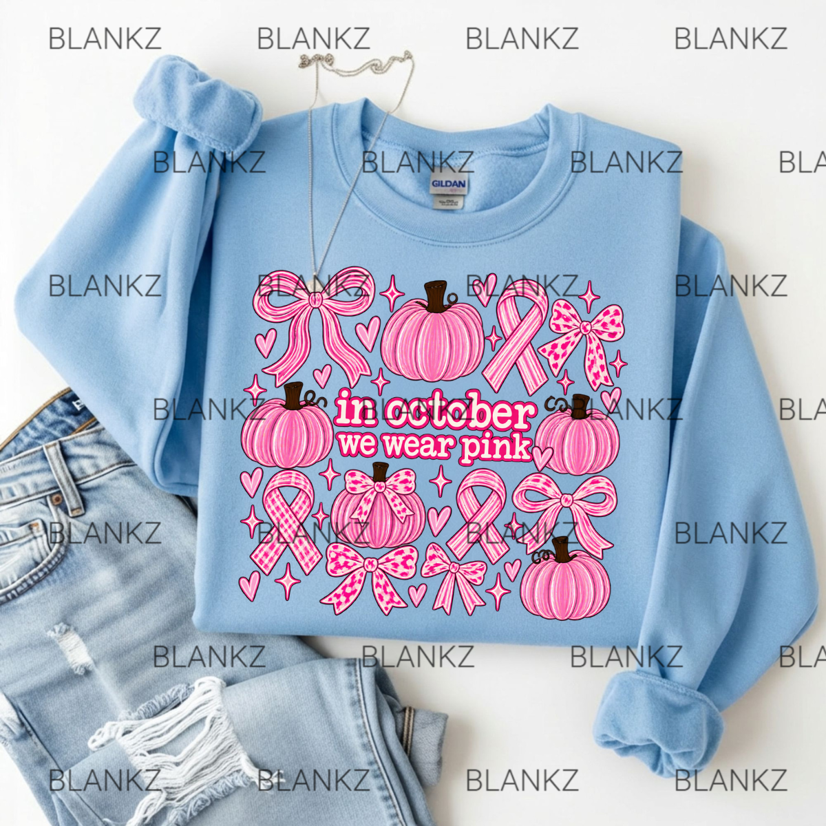 Pink Ribbons and Pumpkins