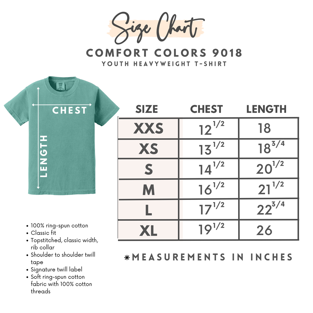 Youth Comfort Colors T-shirts