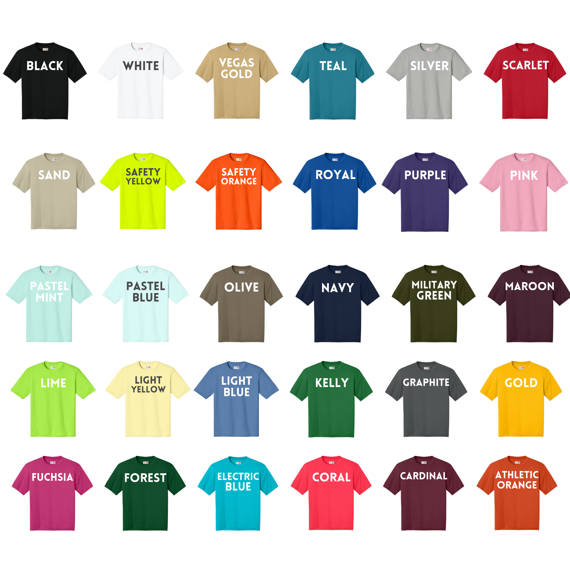 A4 Cooling T-shirts Adult