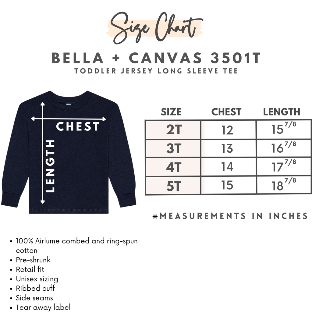 Bella Canvas Toddle Long Sleeve