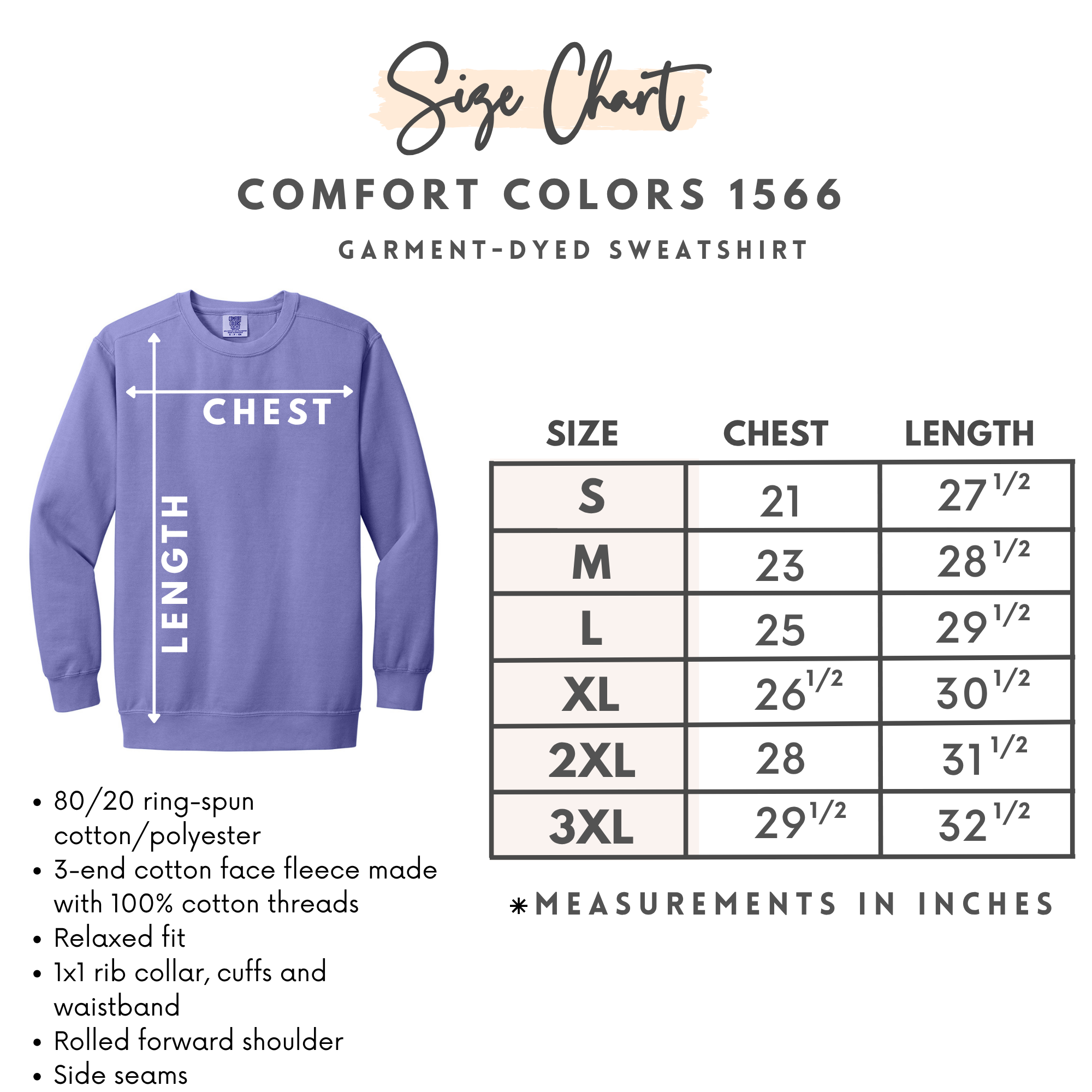 Comfort Colors Crewneck Sweatshirt 1566