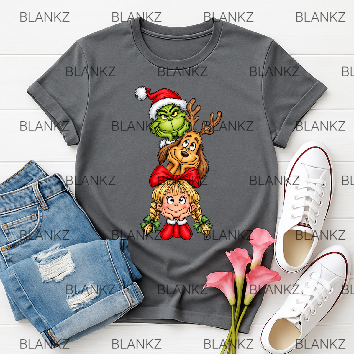 Grinch, Max & Cindy DTF