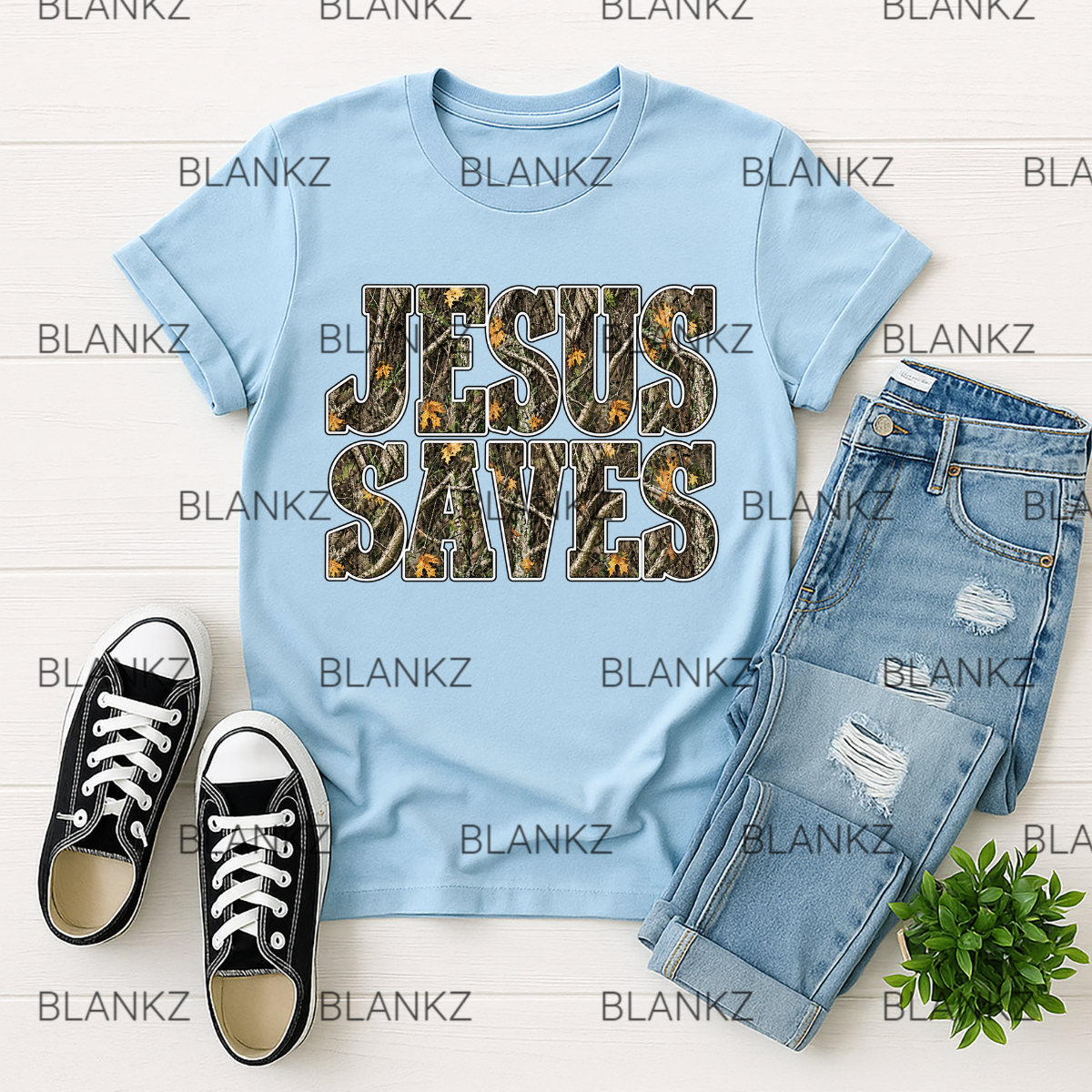 Camo Jesus Saves