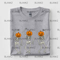Skeleton Pumpkins Dancing