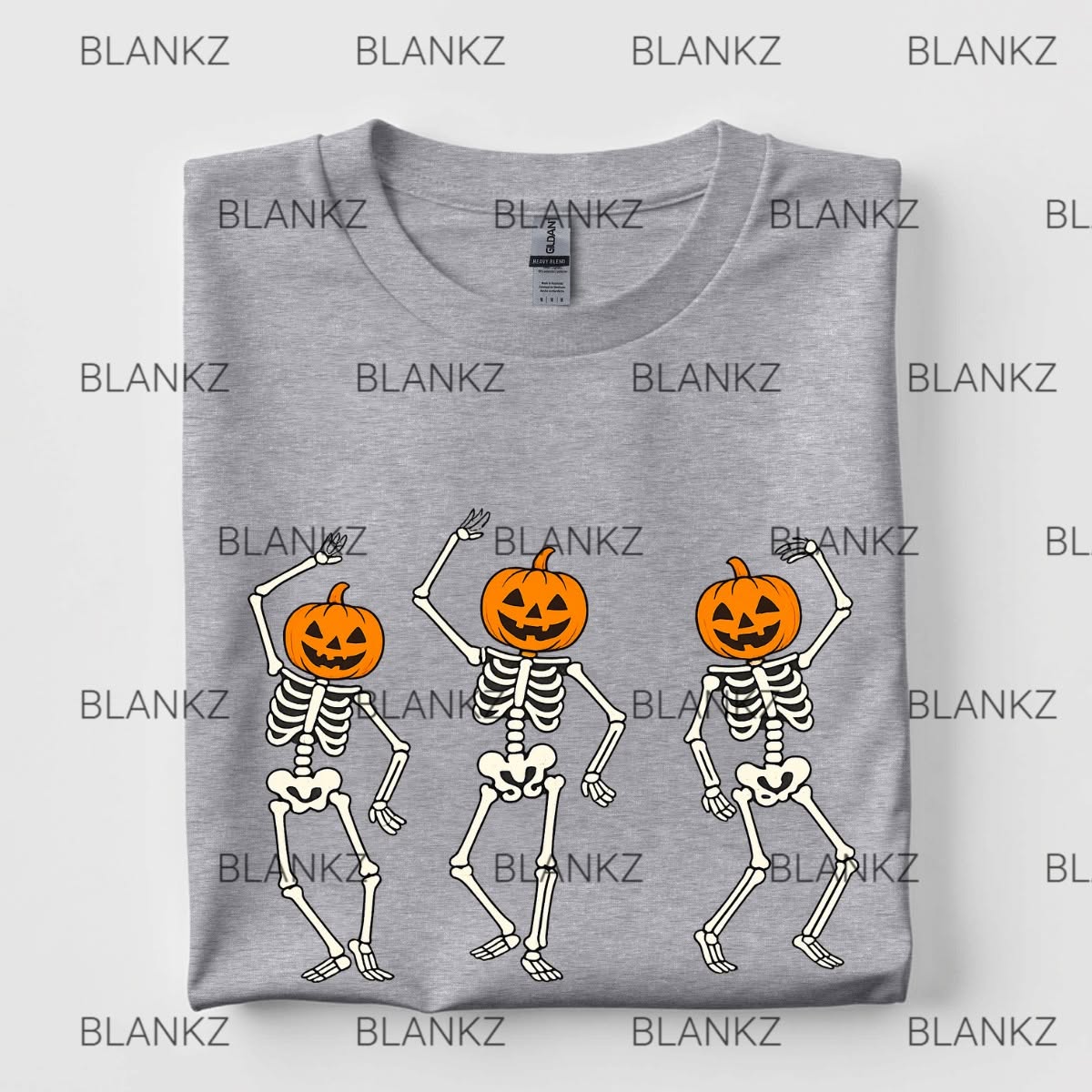 Skeleton Pumpkins Dancing