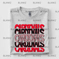 Cardinals Stacked Polka Dots