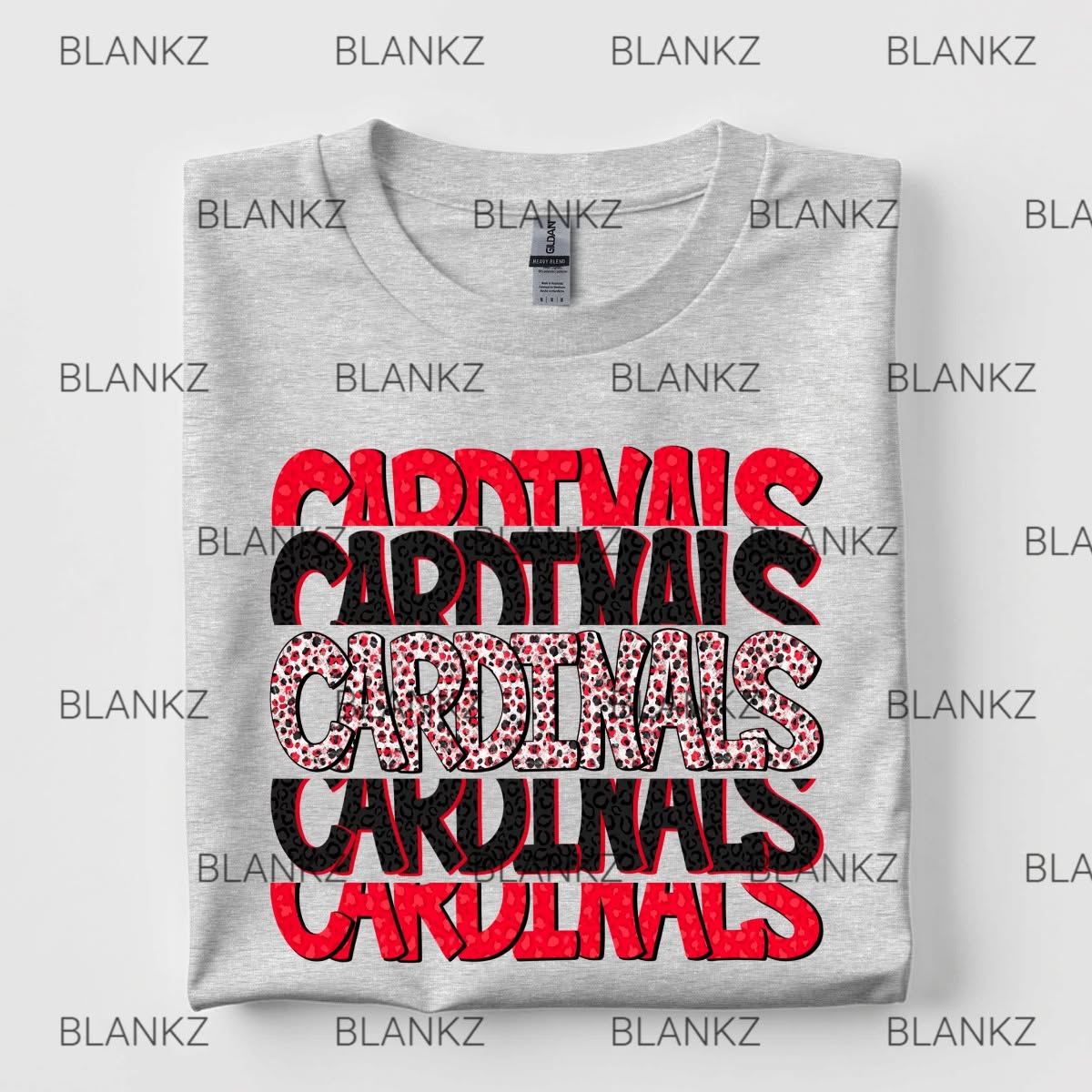 Cardinals Stacked Polka Dots