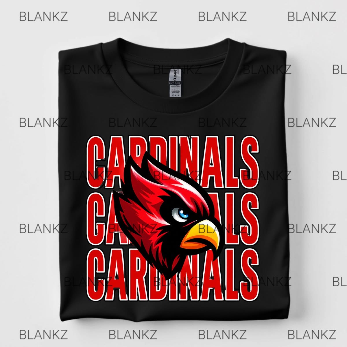 Stacked Cardinals Mascot