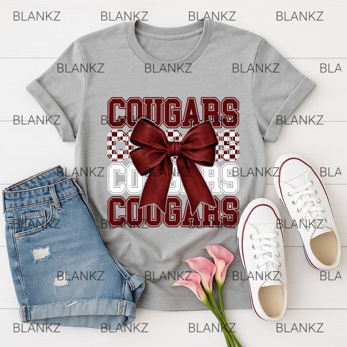 Stacked Cougars with Bow