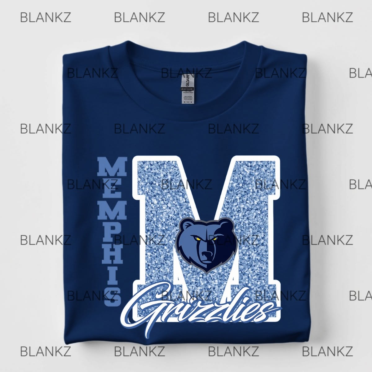 Glitter Memphis Grizzlies DTF