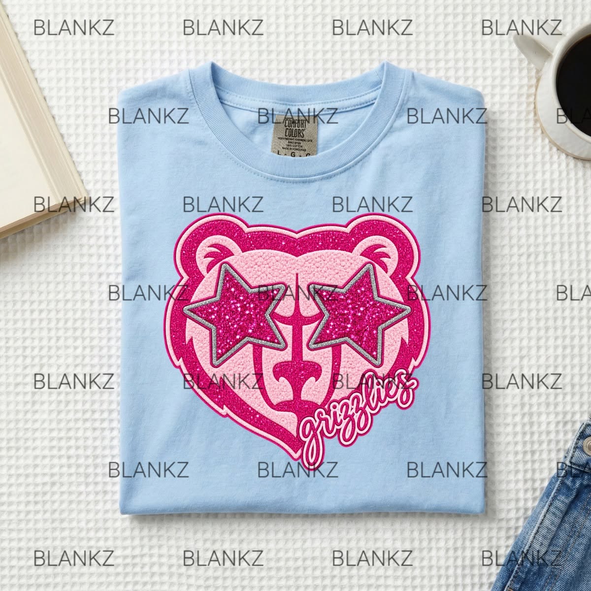 Pink Memphis Grizzlies Faux DTF