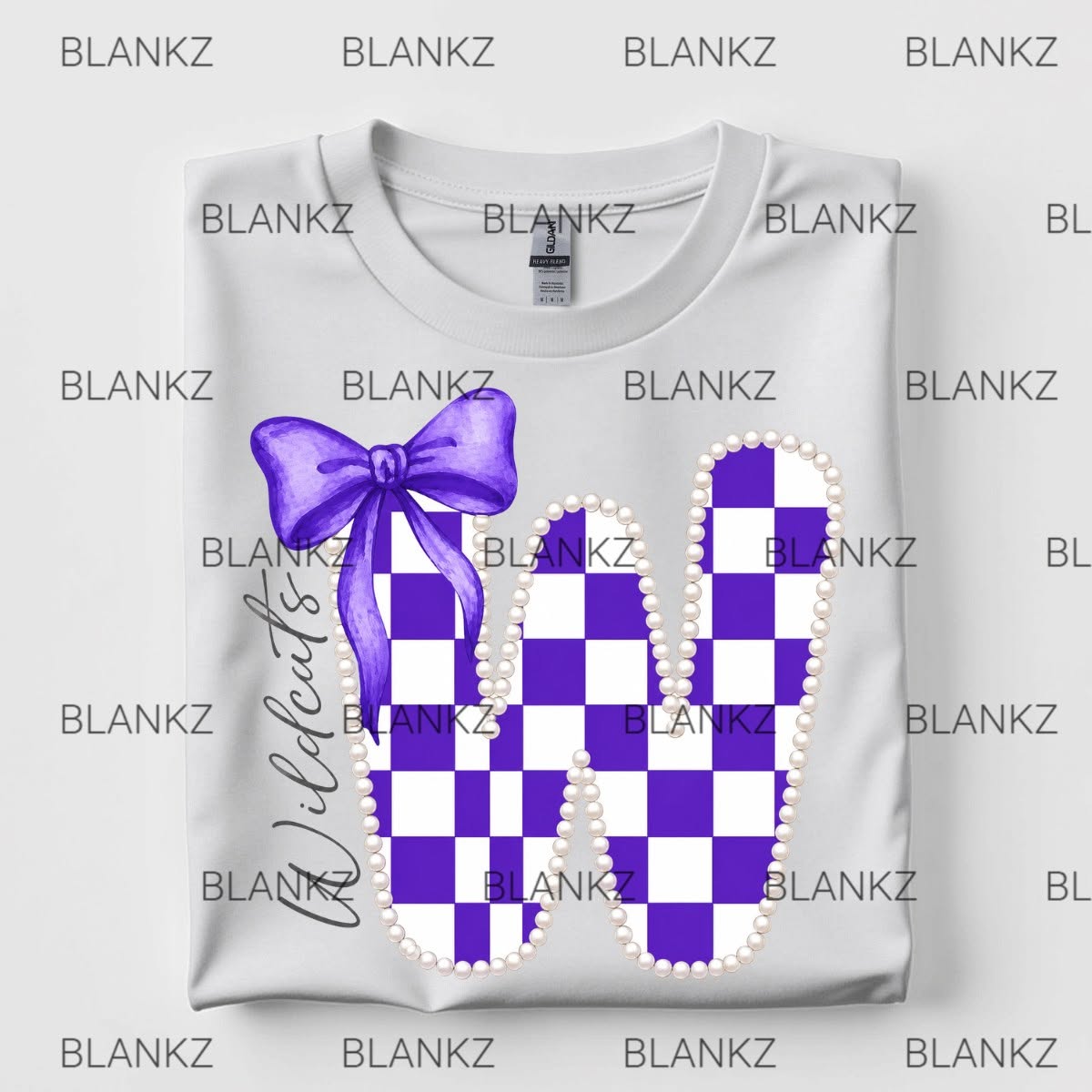 Checkered Wildcats with bow