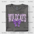 Floral Wildcats with bow