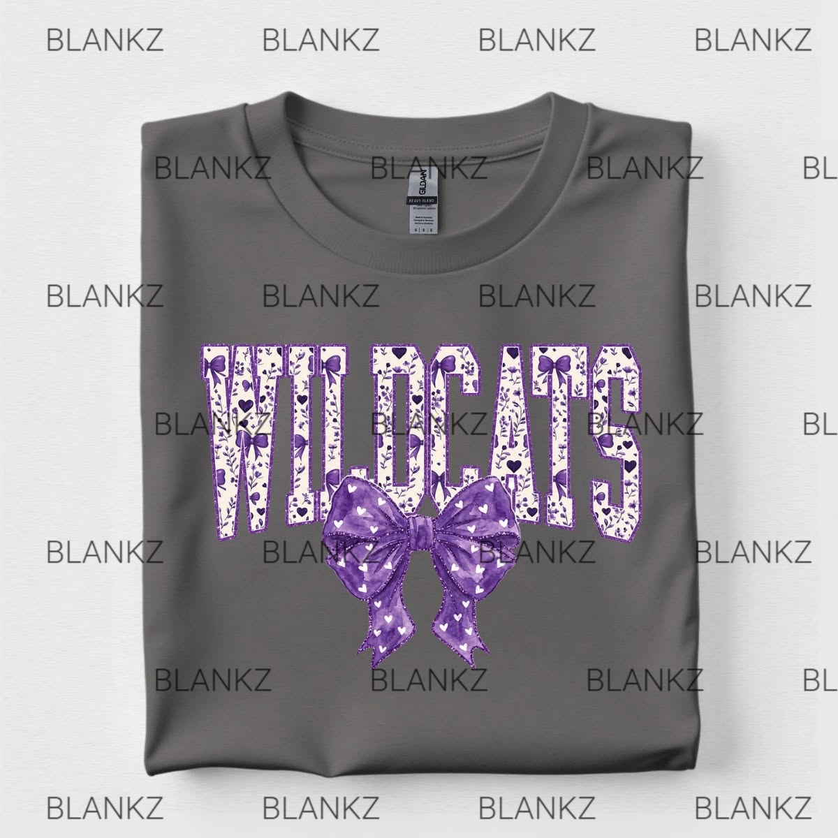 Floral Wildcats with bow